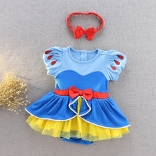 Carregar imagem no visualizador da galeria, Body vestido estilo Blancanieves con vincha
