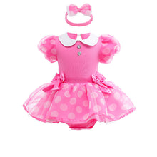 Carregar imagem no visualizador da galeria, Body vestido estilo Minnie Mouse con vincha y moños
