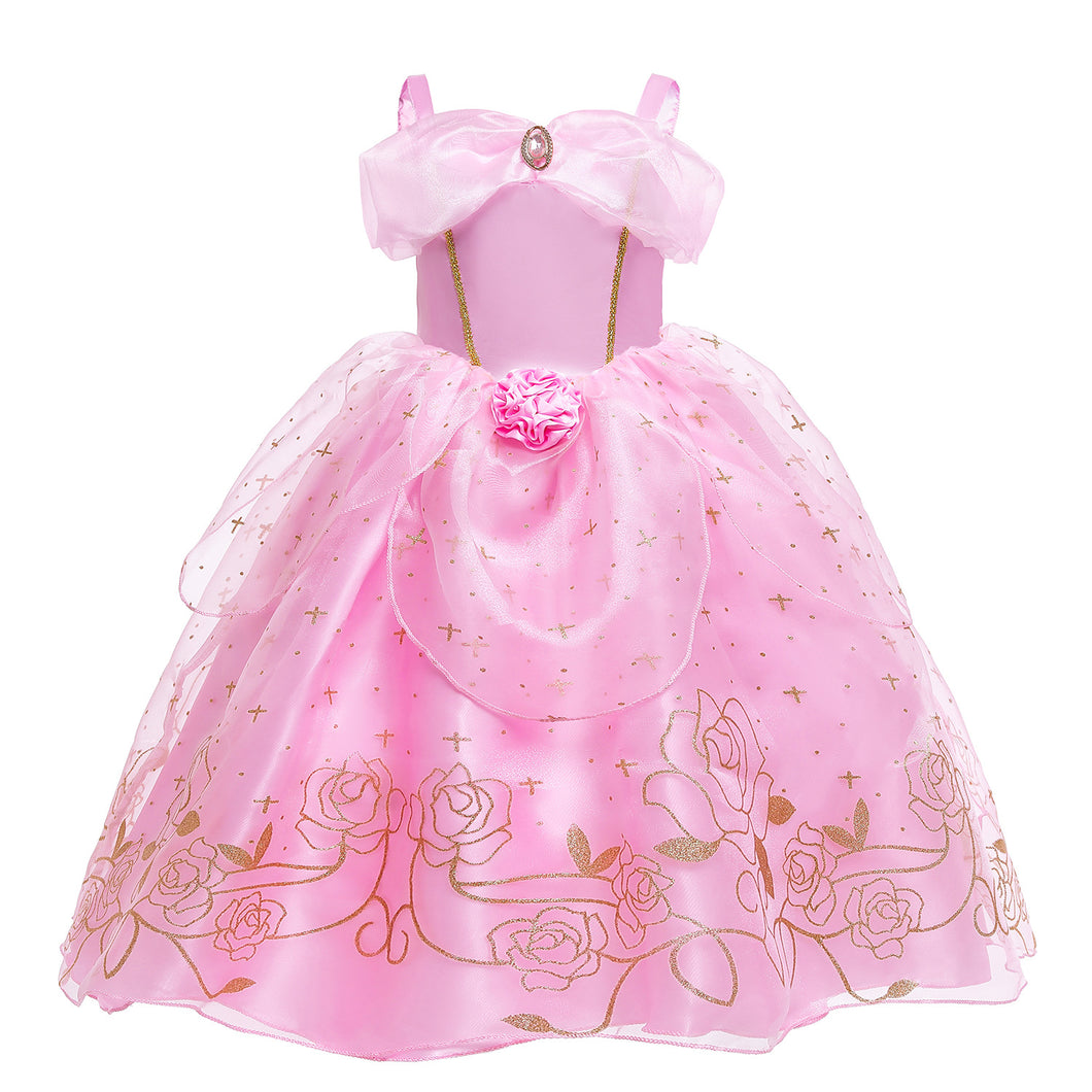 Vestido rosa estilo Princesa Aurora