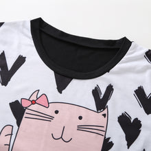 Carregar imagem no visualizador da galeria, Traje pijama familiar de gato
