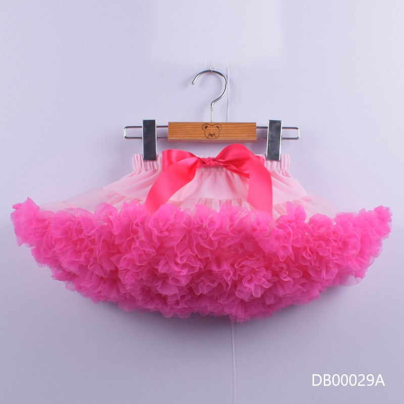 Pollera tutu rosa pink con volumen