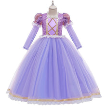 Cargar imagen en el visor de la galería, Vestido estilo Rapunzel manga larga con encaje
