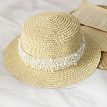 Cargar imagen en el visor de la galería, Sombrero de playa con perlas
